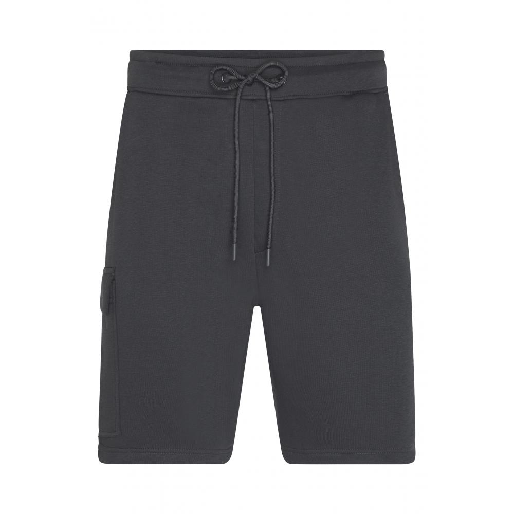 Men's Lounge Shorts-Modische, kurze Sweathose aus BIO-Baumwolle im Cargo-Style
