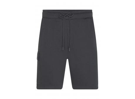 Men's Lounge Shorts - Modische, kurze Sweathose aus BIO-Baumwolle im Cargo-Style