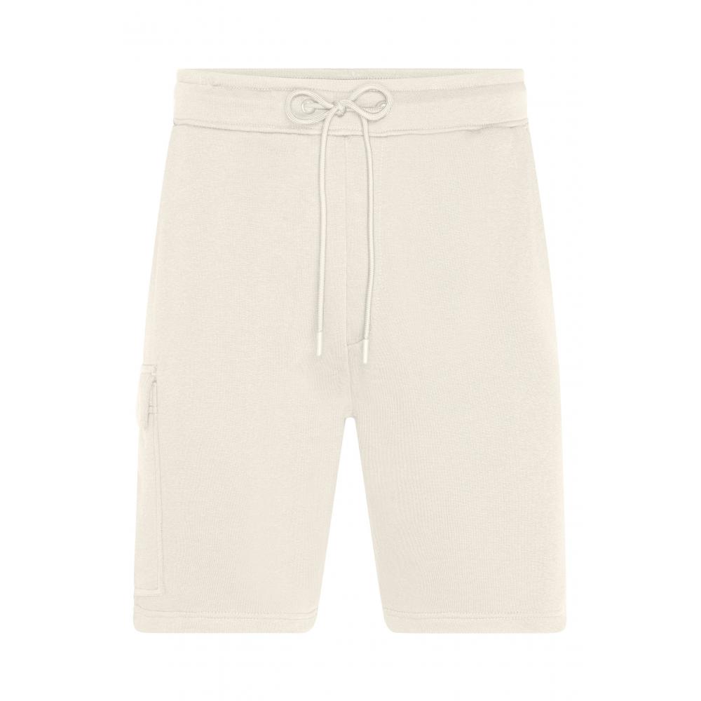 Men's Lounge Shorts   OCS Blended & RCS - Modische, kurze Sweathose aus BIO-Baumwolle im Cargo-Style