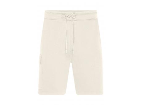 Men's Lounge Shorts - Modische, kurze Sweathose aus BIO-Baumwolle im Cargo-Style