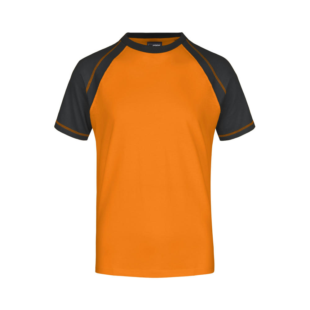 Men's Raglan-T - T-Shirt in sportlicher, zweifarbiger Optik