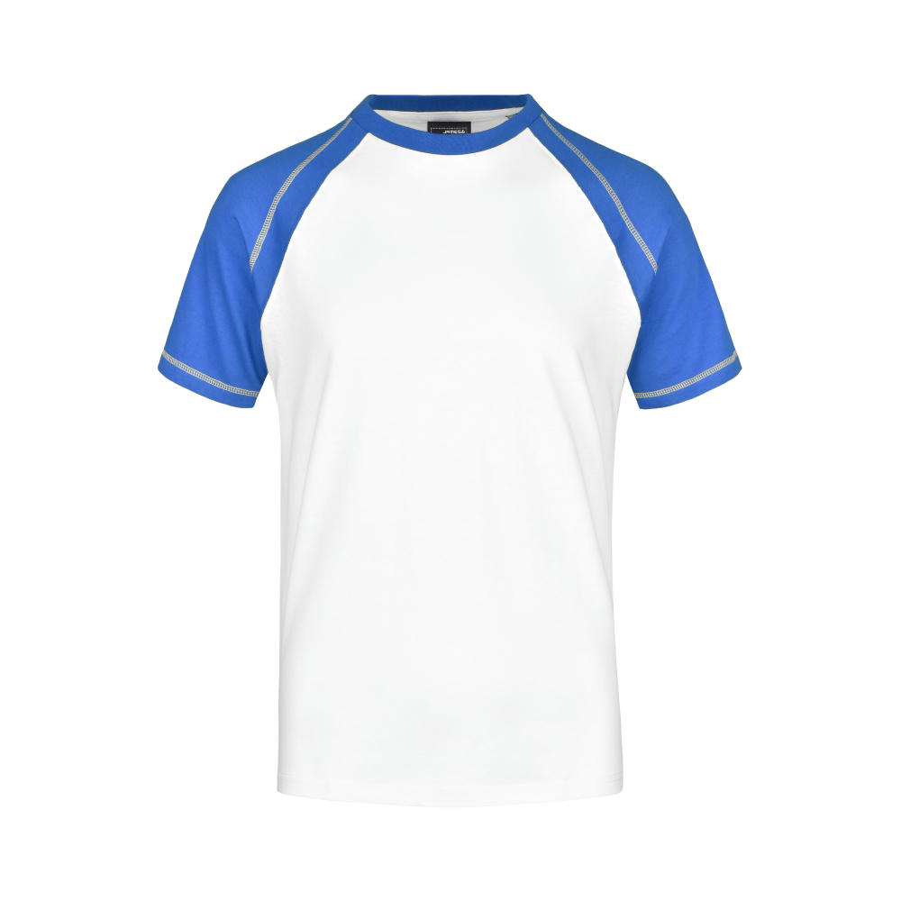 Men's Raglan-T - T-Shirt in sportlicher, zweifarbiger Optik