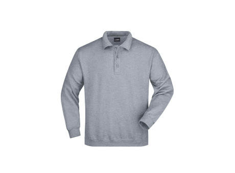 Polo-Sweat Heavy-Klassisches Komfort Polo-Sweatshirt