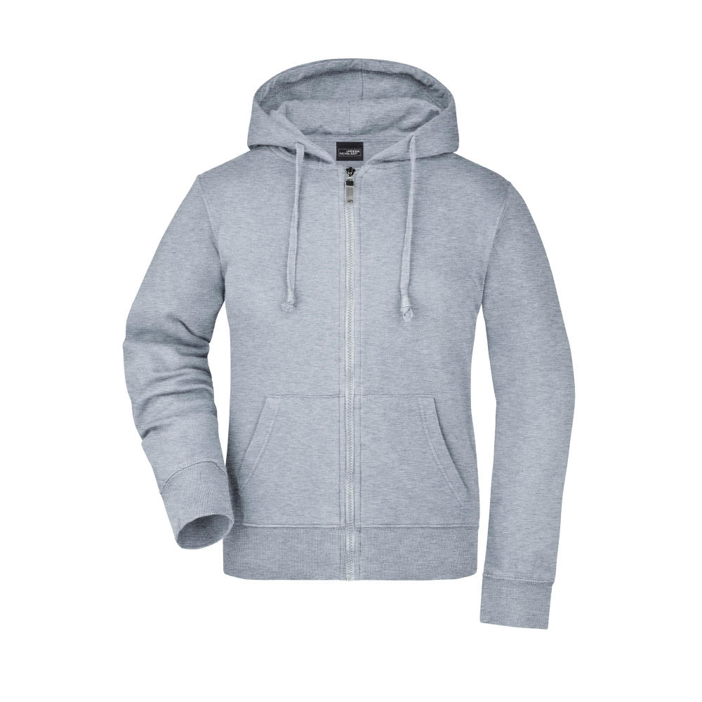 Ladies' Hooded Jacket-Kapuzenjacke aus formbeständiger Sweat-Qualität