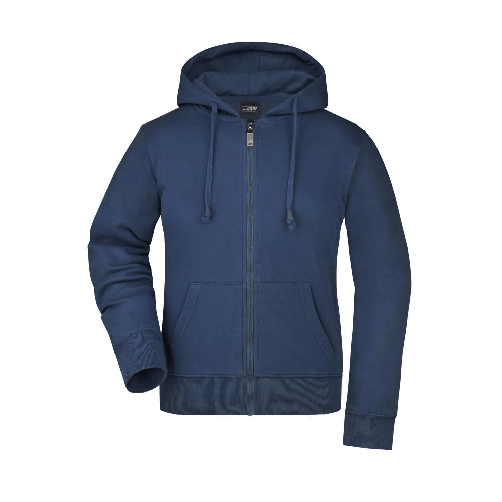 Ladies' Hooded Jacket-Kapuzenjacke aus formbeständiger Sweat-Qualität