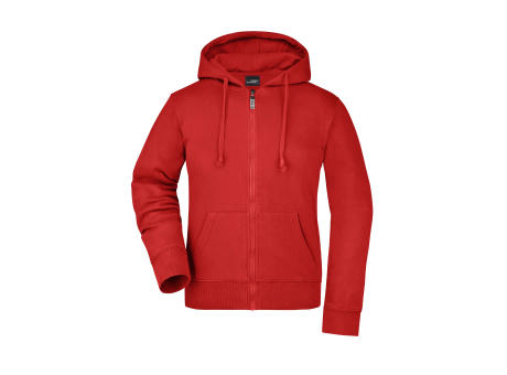 Ladies' Hooded Jacket-Kapuzenjacke aus formbeständiger Sweat-Qualität