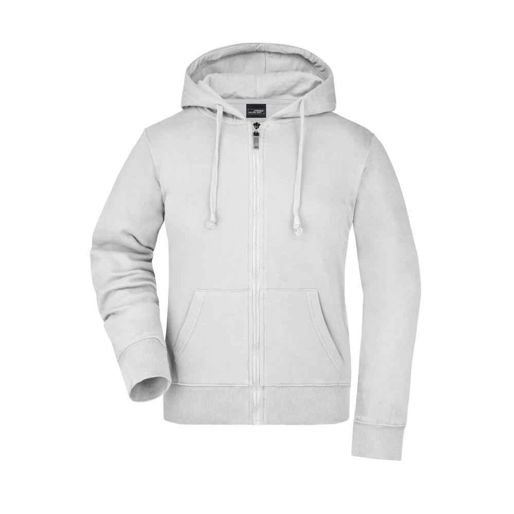 Ladies' Hooded Jacket-Kapuzenjacke aus formbeständiger Sweat-Qualität