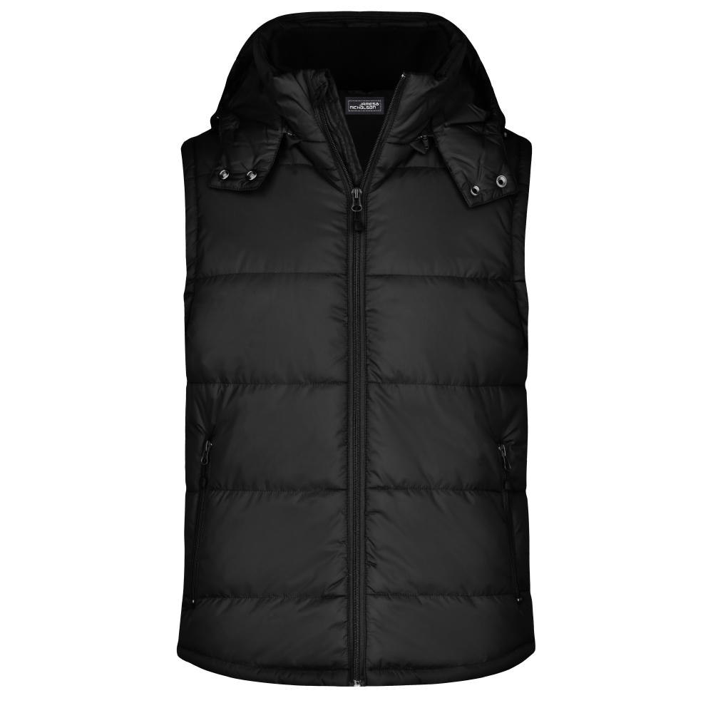 Men's Padded Vest - Modische Steppweste mit abnehmbarer Kapuze