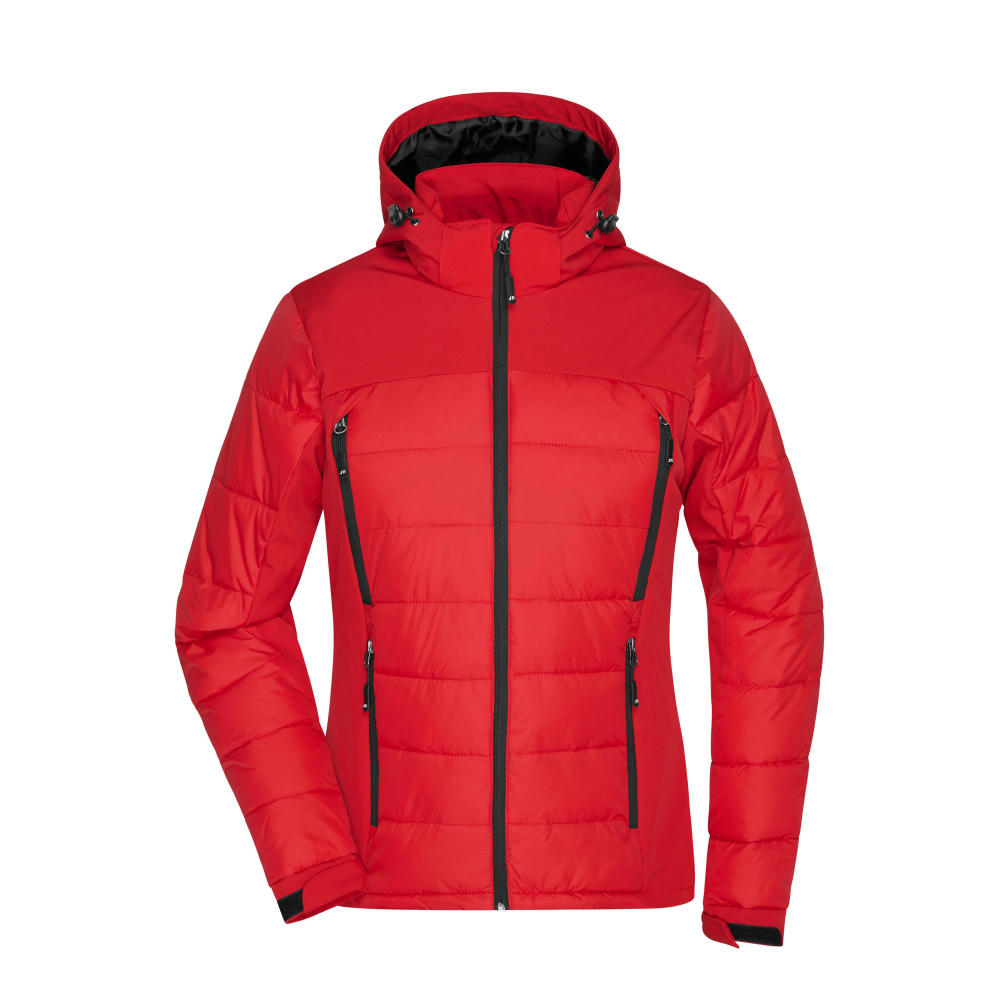 Ladies' Outdoor Hybrid Jacket-Thermojacke in attraktivem Materialmix