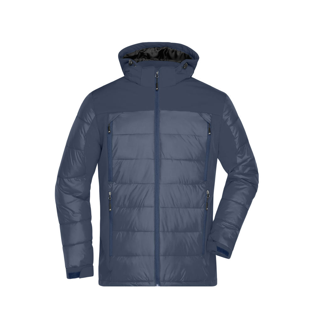 Men's Outdoor Hybrid Jacket-Thermojacke in attraktivem Materialmix