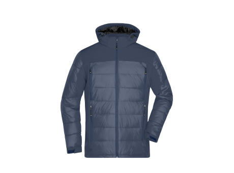 Men's Outdoor Hybrid Jacket-Thermojacke in attraktivem Materialmix