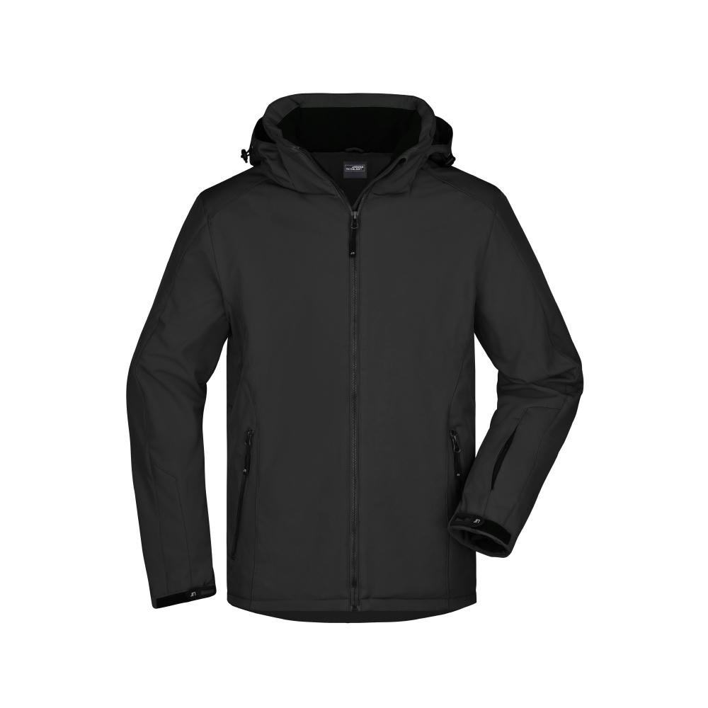 Men's Wintersport Jacket-Elastische, gefütterte Softshelljacke