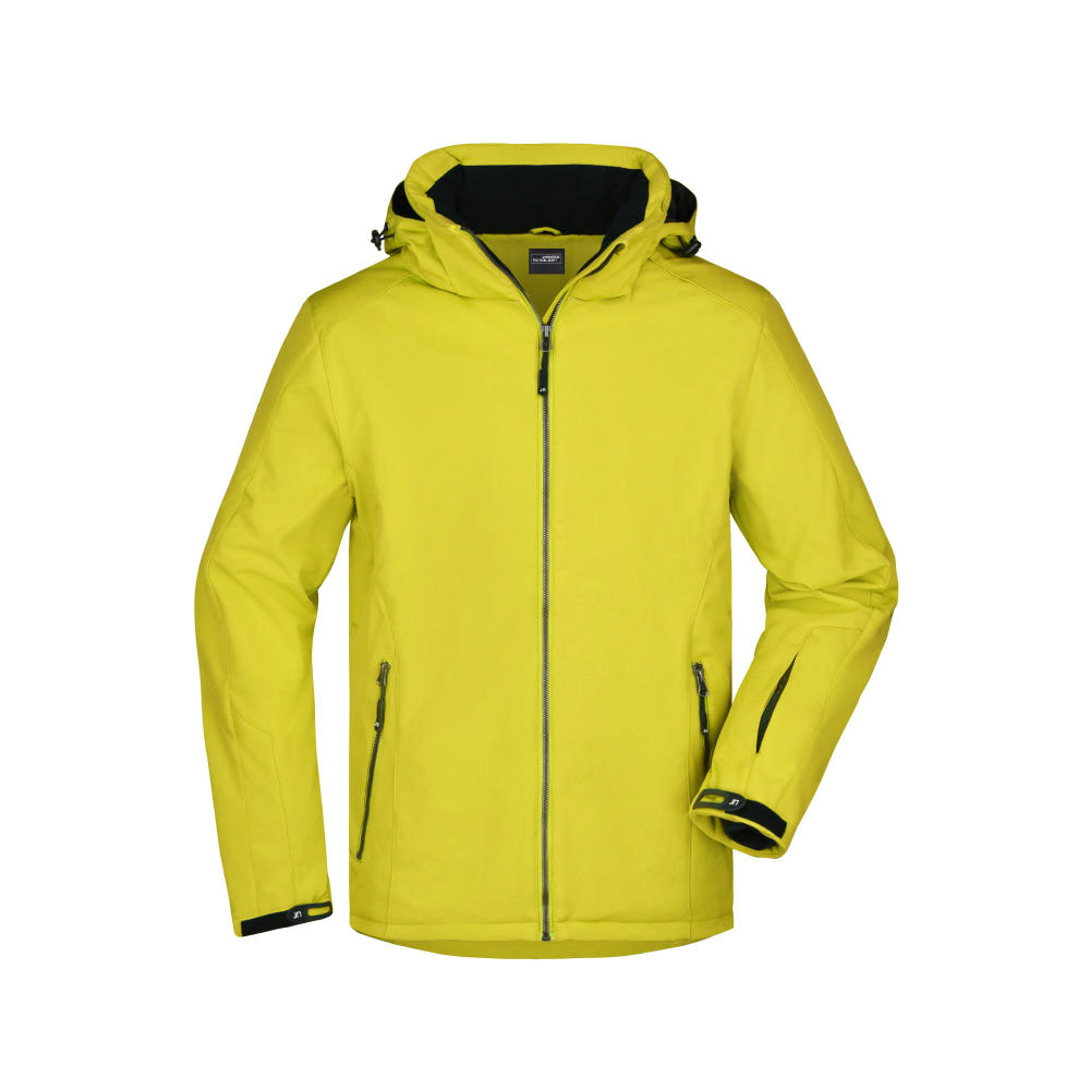 Men's Wintersport Jacket-Elastische, gefütterte Softshelljacke