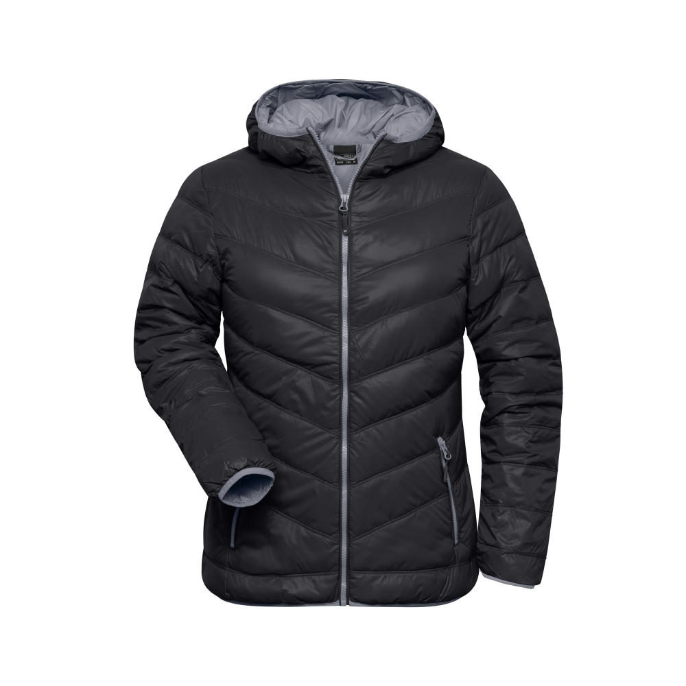 Ladies' Down Jacket-Ultraleichte Daunenjacke mit Kapuze in sportlichem Style