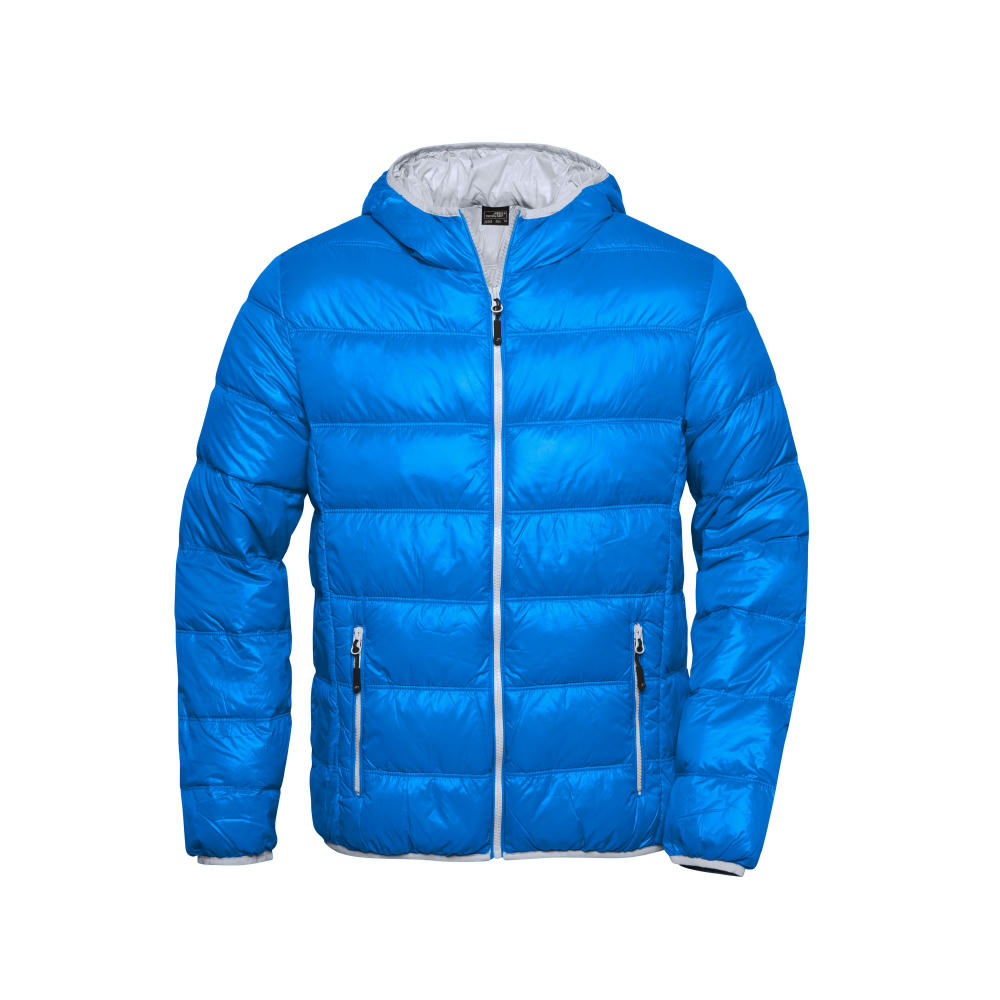 Men's Down Jacket - Ultraleichte Daunenjacke mit Kapuze in sportlichem Style