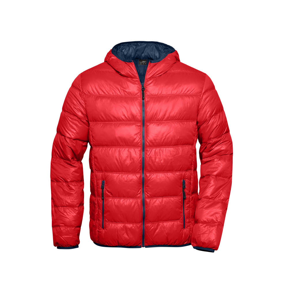 Men's Down Jacket-Ultraleichte Daunenjacke mit Kapuze in sportlichem Style