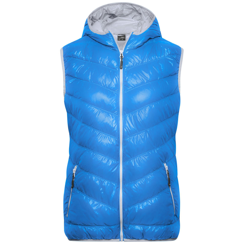 Ladies' Down Vest - Ultraleichte sportliche Daunenweste mit Kapuze