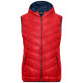 Ladies' Down Vest - Ultraleichte sportliche Daunenweste mit Kapuze