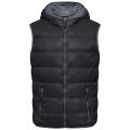 Men's Down Vest - Ultraleichte sportliche Daunenweste mit Kapuze