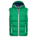 Men's Maritime Vest - Modische Steppweste mit angeschnittener Kapuze