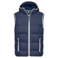 Men's Maritime Vest - Modische Steppweste mit angeschnittener Kapuze