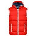 Men's Maritime Vest - Modische Steppweste mit angeschnittener Kapuze