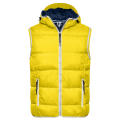 Men's Maritime Vest - Modische Steppweste mit angeschnittener Kapuze