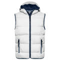 Men's Maritime Vest - Modische Steppweste mit angeschnittener Kapuze