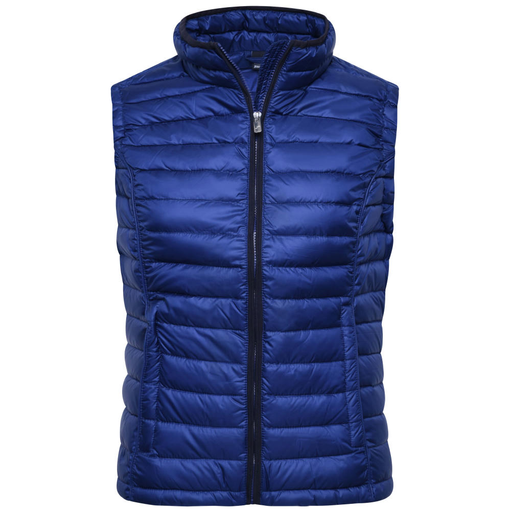 Ladies' Quilted Down Vest-Sportliche Daunenweste mit Stehkragen