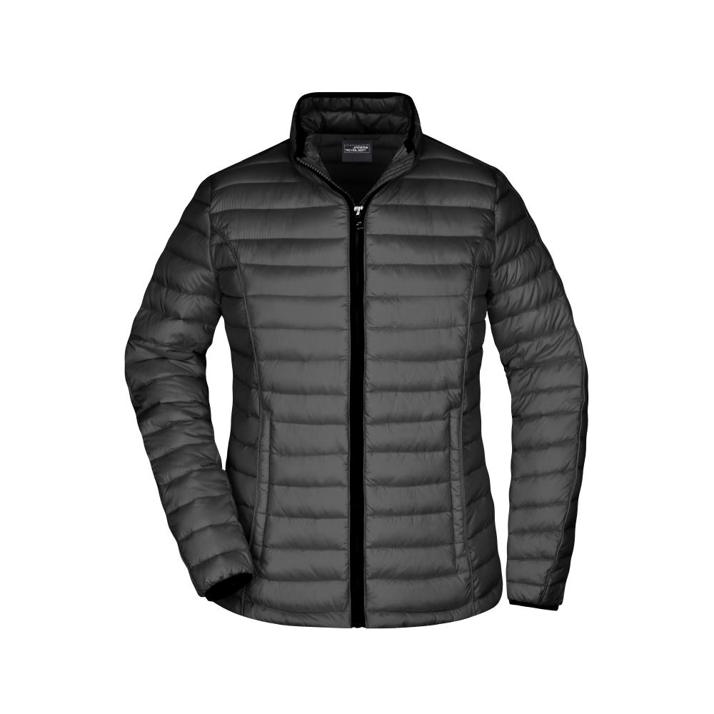 Ladies' Quilted Down Jacket-Sportliche Daunenjacke mit Stehkragen