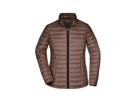 Ladies' Quilted Down Jacket-Sportliche Daunenjacke mit Stehkragen