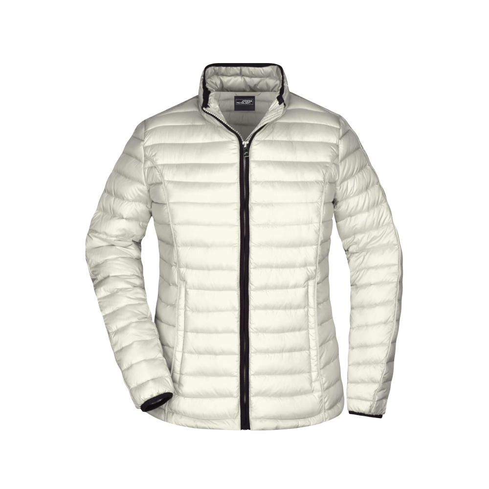 Ladies' Quilted Down Jacket-Sportliche Daunenjacke mit Stehkragen