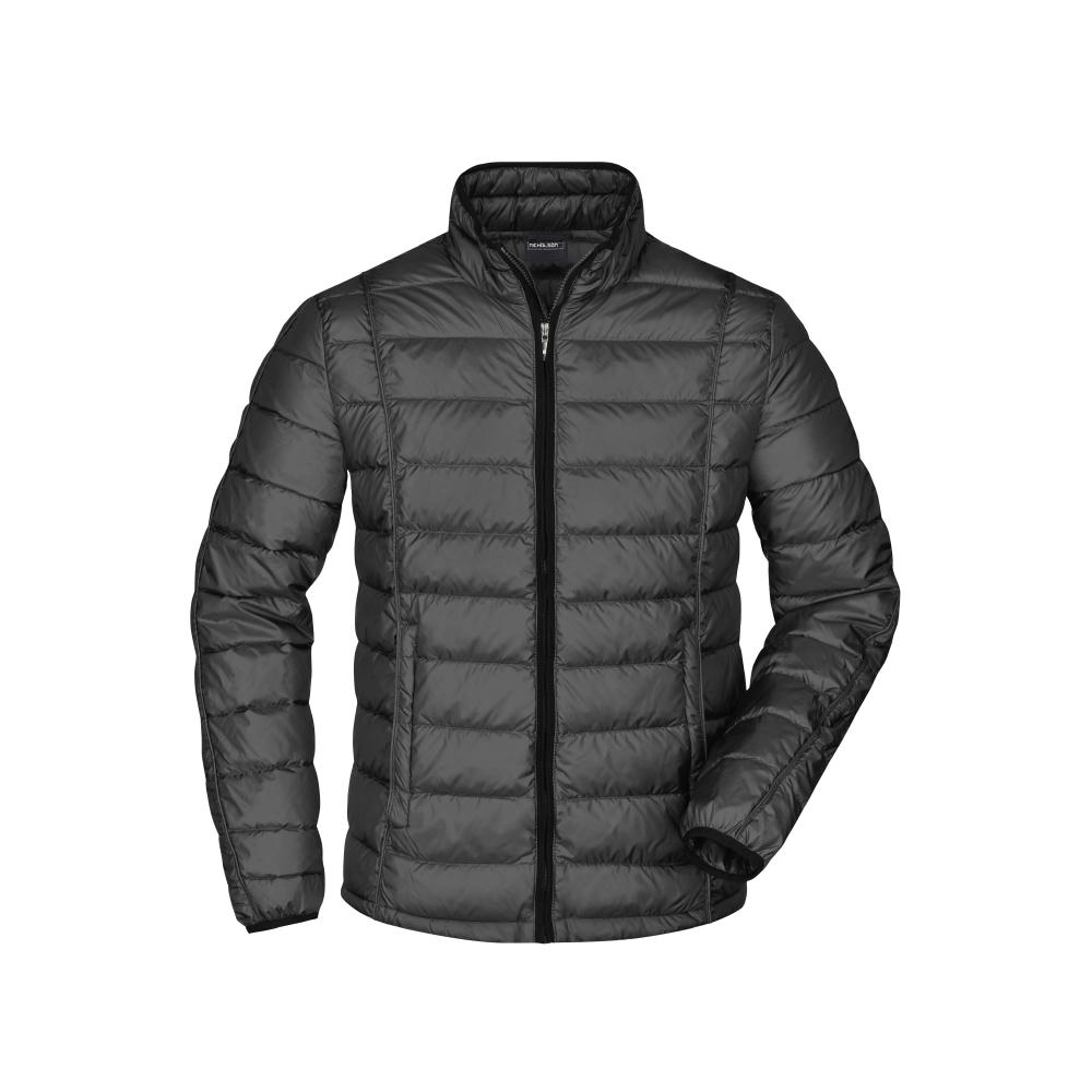 Men's Quilted Down Jacket-Sportliche Daunenjacke mit Stehkragen