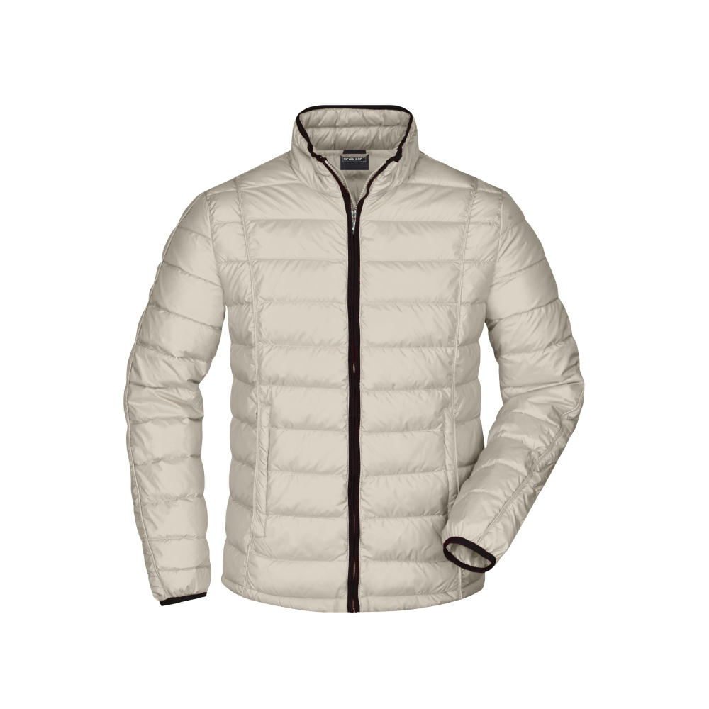 Men's Quilted Down Jacket-Sportliche Daunenjacke mit Stehkragen