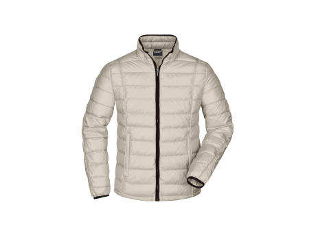 Men's Quilted Down Jacket-Sportliche Daunenjacke mit Stehkragen