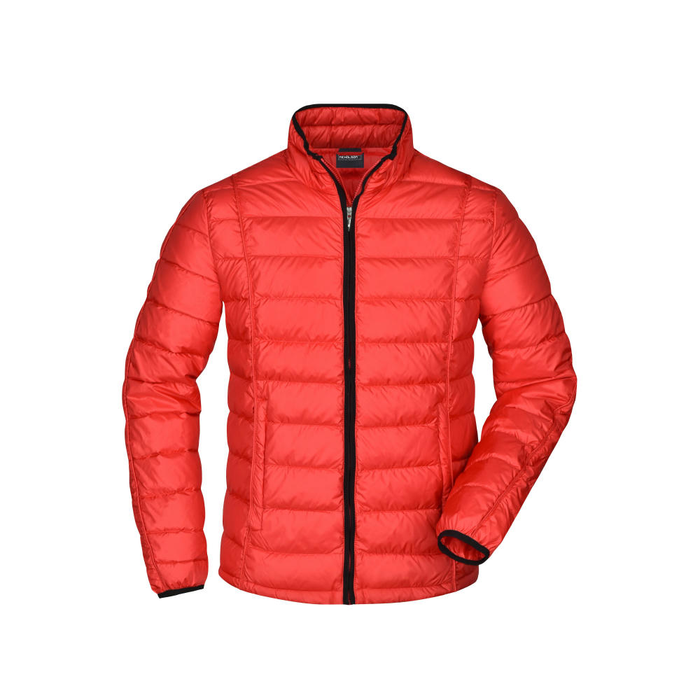 Men's Quilted Down Jacket-Sportliche Daunenjacke mit Stehkragen