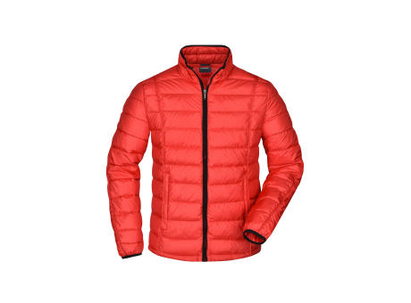 Men's Quilted Down Jacket-Sportliche Daunenjacke mit Stehkragen