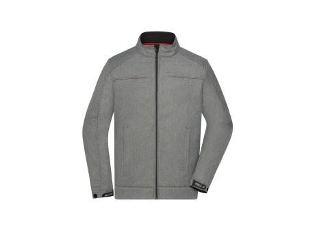 Men's Softshell Jacket-Klassische Softshelljacke in Melange-Optik