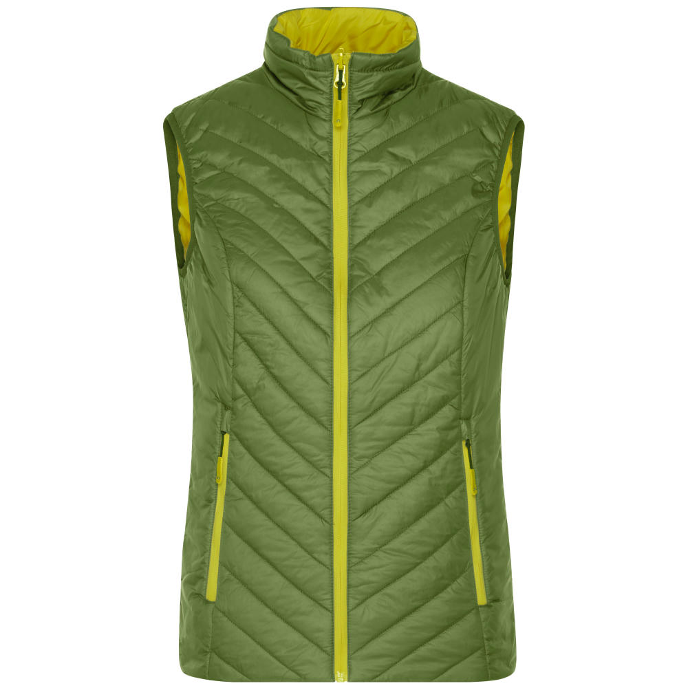 Ladies' Lightweight Vest-Leichte Wendeweste mit sorona®AURA Wattierung (nachwachsender, pflanzlicher Rohstoff)