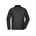 Men's Hybrid Sweat Jacket-Modische Sweatjacke in attraktivem Materialmix