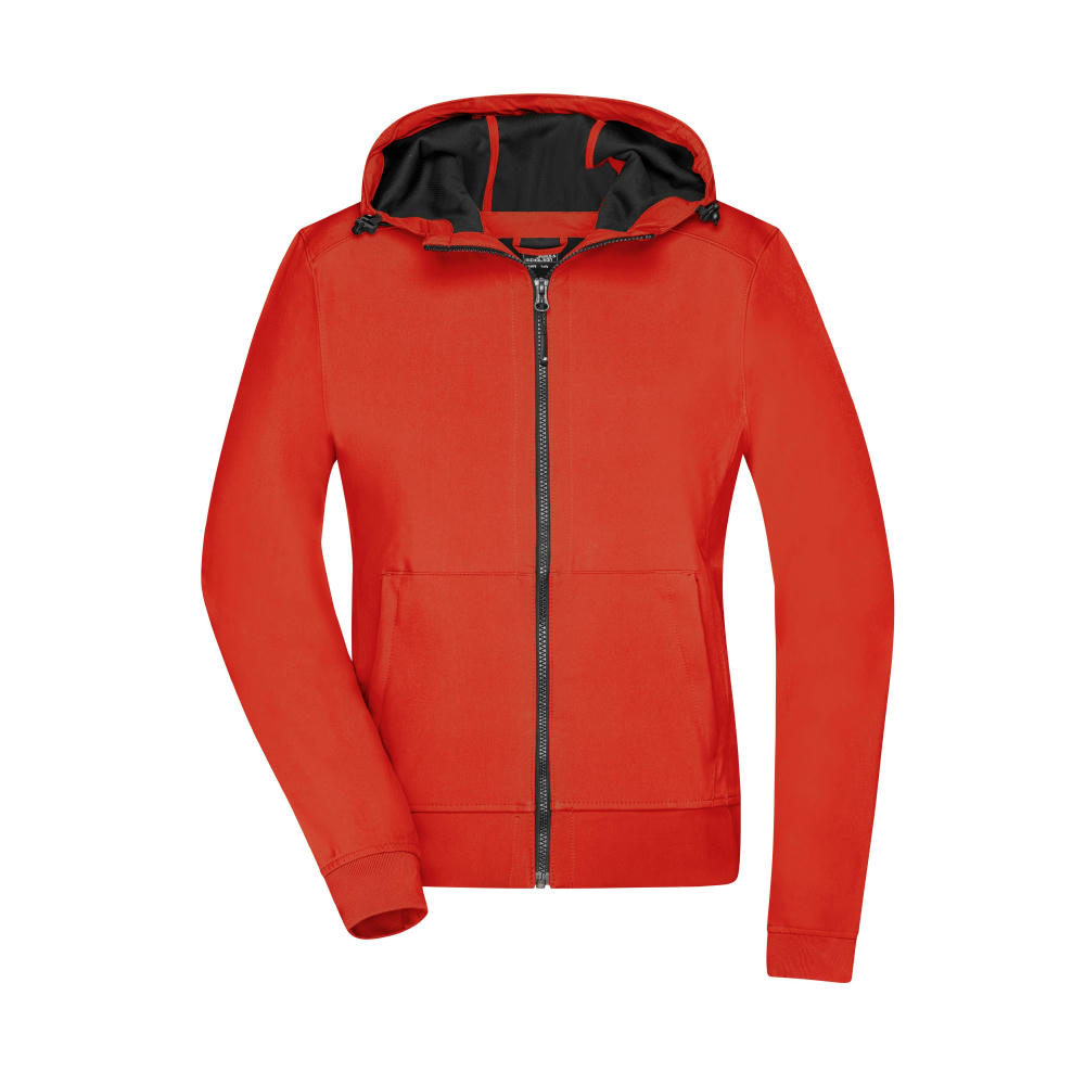 Ladies' Hooded Softshell Jacket-Softshelljacke mit Kapuze im sportlichen Design