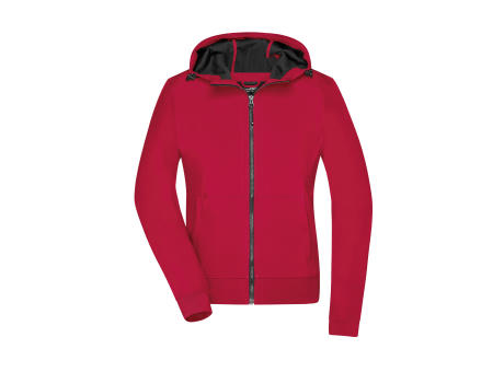 Ladies' Hooded Softshell Jacket-Softshelljacke mit Kapuze im sportlichen Design