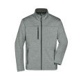 Men's Softshell Jacket-Softshell-Jacke in Melange-Optik