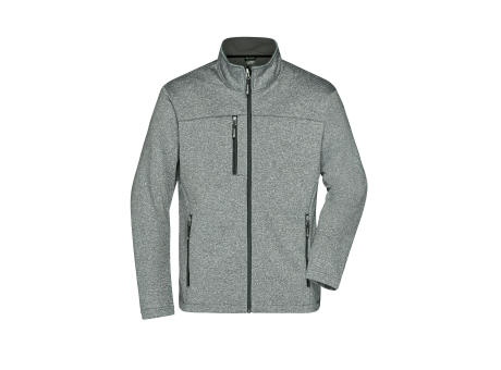 Men's Softshell Jacket-Softshell-Jacke in Melange-Optik