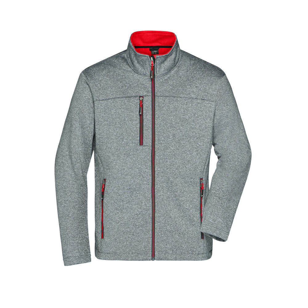 Men's Softshell Jacket - Softshelljacke in Melange-Optik