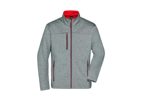 Men's Softshell Jacket - Softshelljacke in Melange-Optik