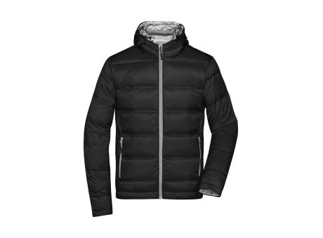 Men's Hooded Down Jacket-Daunenjacke mit Kapuze in neuem Design, Steppung der Jacke ist geklebt und nicht genäht