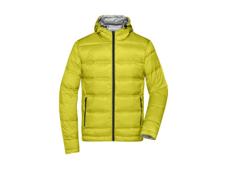 Men's Hooded Down Jacket-Daunenjacke mit Kapuze in neuem Design, Steppung der Jacke ist geklebt und nicht genäht