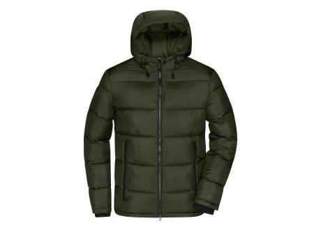 Men's Padded Jacket-Gesteppte Winterjacke aus recyceltem Polyester mit sorona®AURA Wattierung