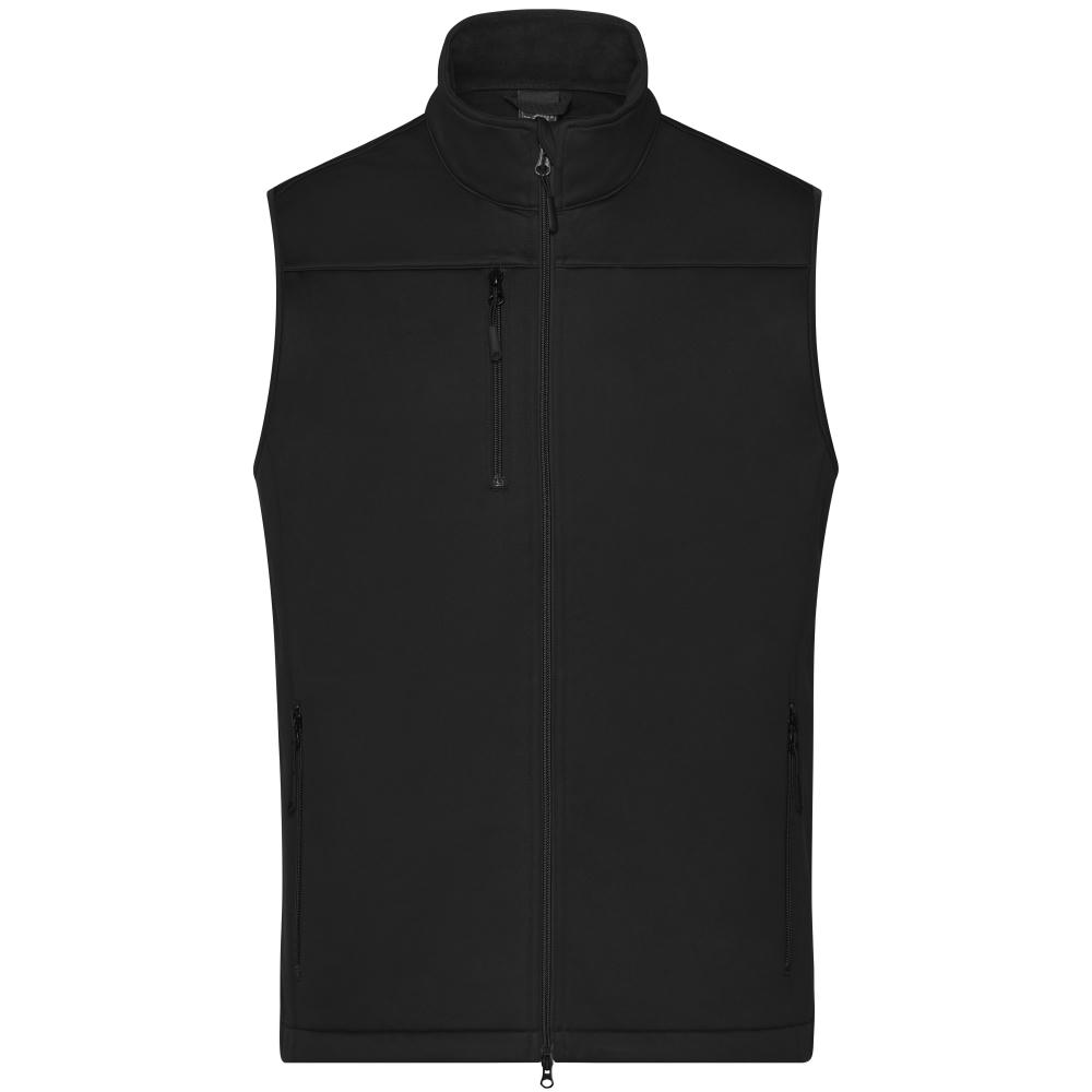 Men's Softshell Vest-Klassische Softshellweste im sportlichen Design aus recyceltem Polyester